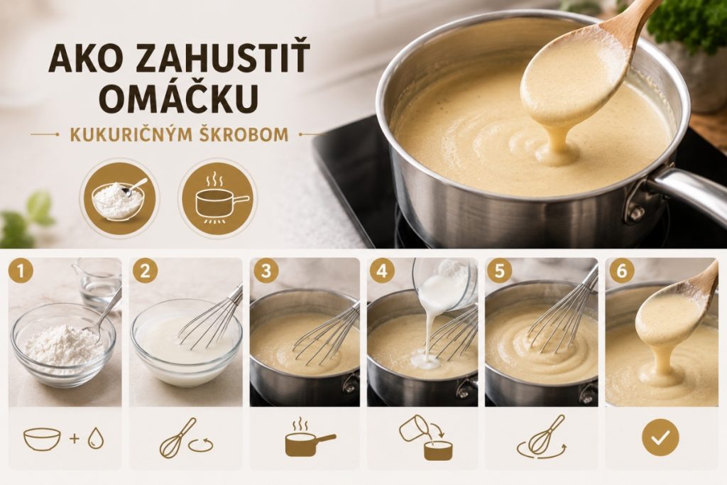 Ako zahustiť omáčku Solamylom