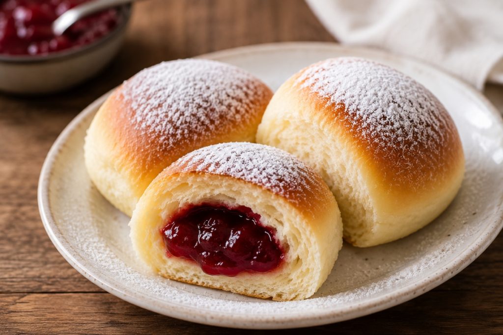 Kysnuté buchty s lekvárom