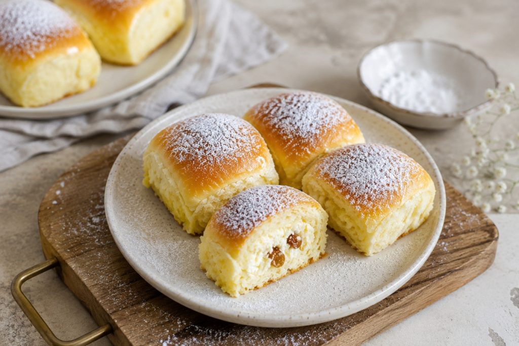 Kysnuté buchty s tvarohom