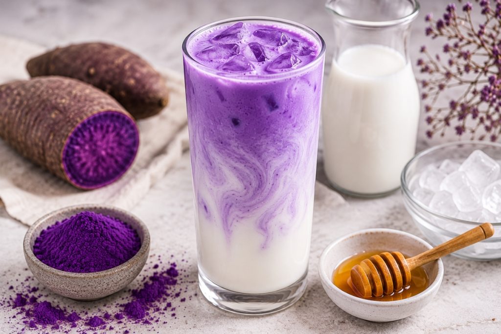 Ube latte čo to je