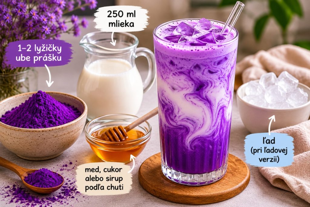 Ube latte recept