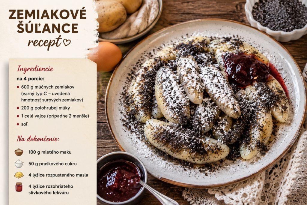 Zemiakové šúľance recept